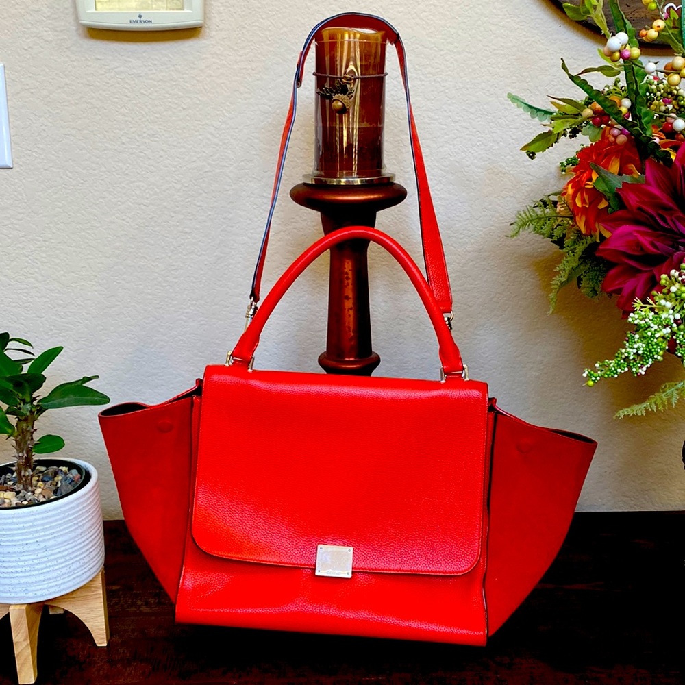 Authentic Celine Trapeze Travel Purse